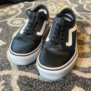 Vans old skool leather shoes